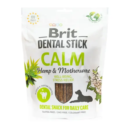 Ласощі для собак Brit Dental Stick Calm заспокійливі, коноплі та пустирник, 7 шт, 251 г: додаткове фото 5
