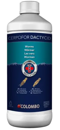 Засіб проти внутрішніх і зовнішніх глистів риб CERPOFOR DACTYCID 1000 ML-5000 L (A5010766)