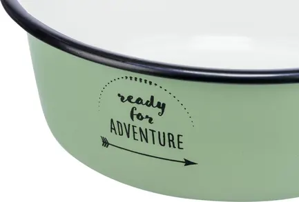 Миска Trixie Adventure для собак, зелена, 1,9 л, d:21 см (емаль/метал): додаткове фото 3