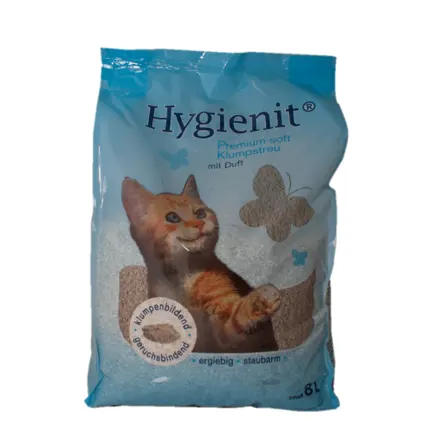 Бентонітовий наповнювач Pretty Cat Hygienit Premium, з ароматом дитячої присипки, 8 л