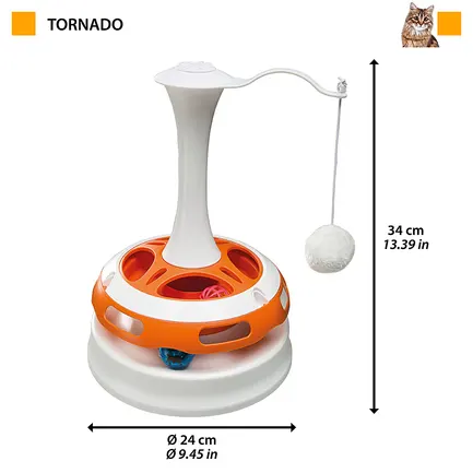 Ferplast TORNADO Іграшка-карусель для котів, пластик: додаткове фото 2