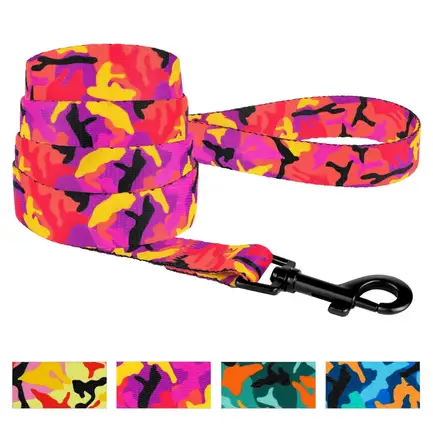 Повідець для Собак BronzeDog Urban Camo Нейлоновий Рожевий M: додаткове фото 4