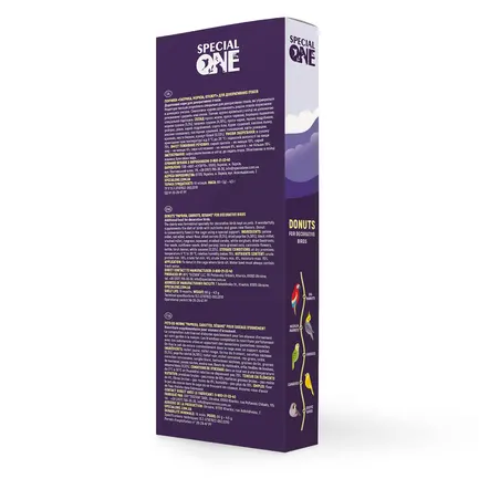 Пончики Speciаl One «Паприка, морква, кунжут» для декоративних птахів, 60 г: додаткове фото 3