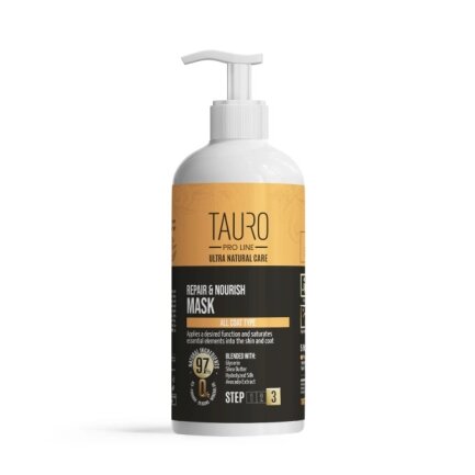 Маска відновлення та живлення для шкіри та шерсті собак і котів TAURO PRO LINE Ultra Natural Care Repair and Nourish Mask, 1000 мл