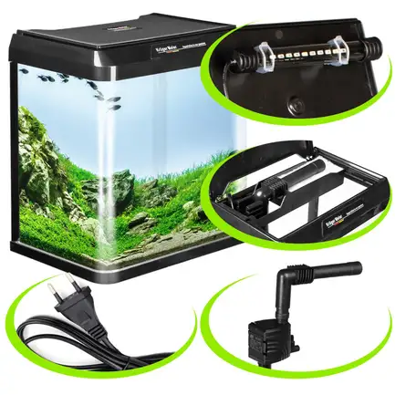 Акваріум Kruger Meier Como Aquarium 16л чорний 32x22x32,5см (R320B): додаткове фото 6