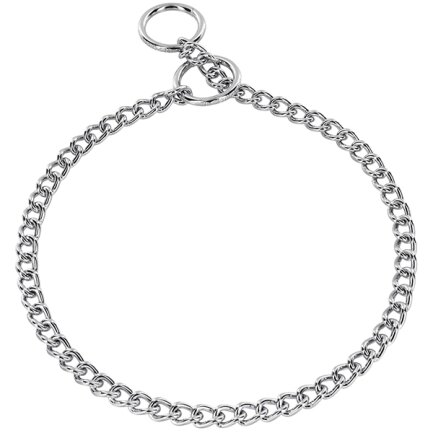 Sprenger Collar Round Narrow Link СПРЕНГЕР НАШИЙНИК для собак, коротка кругла ланка 3мм, хромована сталь 3 мм, 55 см