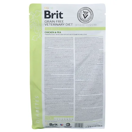Сухий корм Brit GF VetDiet Cat Diabetes для котів, при цукровому діабеті, з куркою та горохом, 2 кг: додаткове фото 5