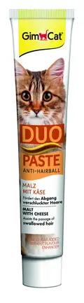 Паста для котів з чутливим травленням GimCat DUO PASTE Anti-hairball malt with cheese мальт та сир, 50 г: додаткове фото 2
