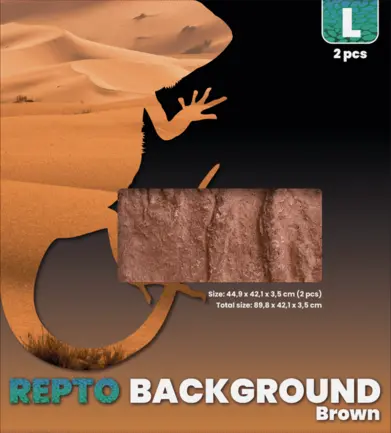 REPTO BACKGROUND BROWN 91X46X46 (R1100730) задній фон для тераріуму: додаткове фото 3