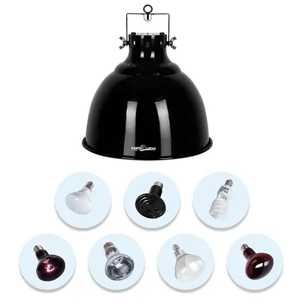 Світильник глибокий рефлекторний Repti-Zoo Big Multi Dome 200W (RL18): додаткове фото 7