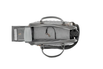 MISOKO Дорожня сумка для домашніх тварин, 40 x 19.5 x 30 см, сіра: додаткове фото 5