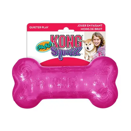 Іграшка Squeezz Crackle Bone хрустка кістка для собак середніх порід, М: додаткове фото 2