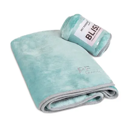 Плед Pet Fashion Bliss 1 для собак і котів плюш сірий картатий 70,5х55,5 см