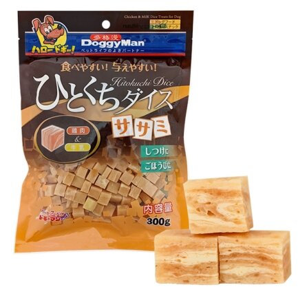 DoggyMan Chicken&amp;Milk Dice Treats ДОГГІМЕН КУБИКИ КУРКА МОЛОКО ласощі для собак 0,3 кг