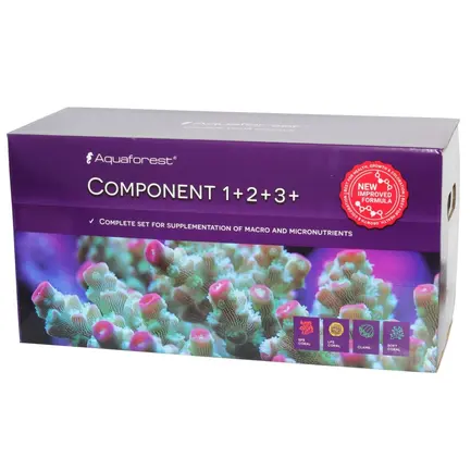Мікро і макроелементи для морського акваріуму Aquaforest Component 1+, 2+, 3+, 3x5л (732475): додаткове фото 2