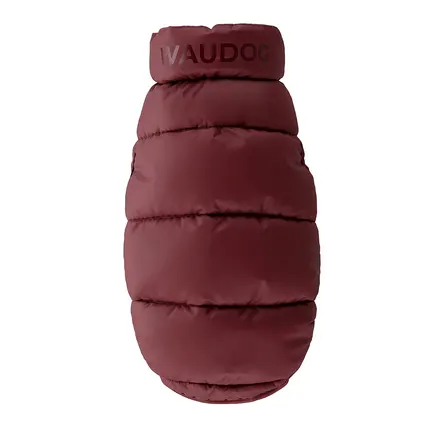 Курточка для собак WAUDOG Re-clothes двостороння, M47, A 44-47, B 69-72, C 41-44, бордовий: додаткове фото 5