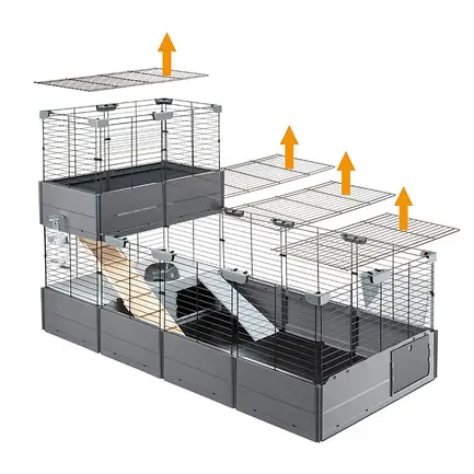 Ferplast CAGE MULTIPLA DOUBLE BLACK Клітка для гризунів: додаткове фото 8