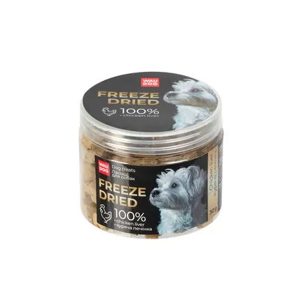 Ласощі для собак WAUDOG Treats Freeze dried Куряча печінка, 30 г: додаткове фото 2