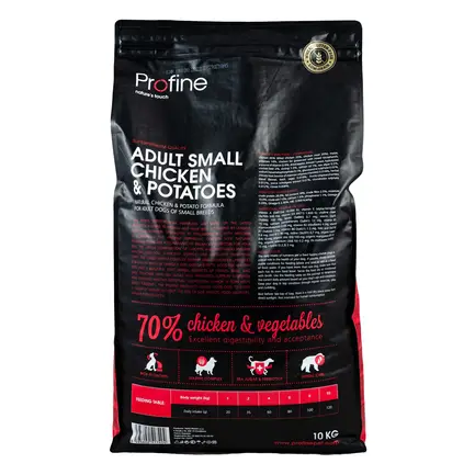 Сухий корм Profine Adult Small для дорослих собак дрібних порід, з куркою та картоплею, 10 кг: додаткове фото 4