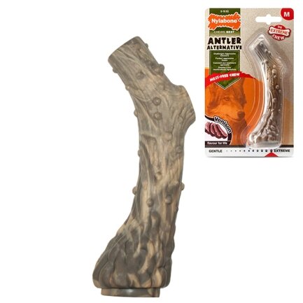 Nylabone Extreme Chew Antler НІЛАБОН РІГ ОЛЕНЯ жувальна іграшка для собак, смак оленини M, для собак до 16 кг