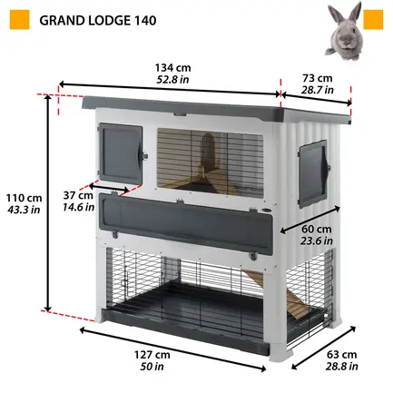Ferplast CAGE GRAND LODGE 140 PLUS Вольєр для кролів: додаткове фото 2