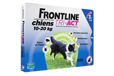 Краплі Boehringer Ingelheim Frontline TRI-AKT від бліх і кліщів для собак, M, 10-20 кг, упаковка
