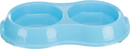 Миска Trixie для собак, подвійна, 2х200 л, d:11 см, 26х4х14 см (пластик): додаткове фото 2