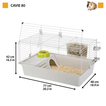 Ferplast CAGE CAVIE 80 Клітка для кролів в індивід упаковці: додаткове фото 2