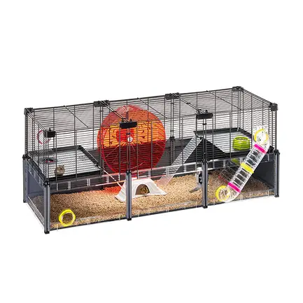 Ferplast CAGE MULTIPLA HAMSTER L BLACK Модульна клітка для дрібних гризунів
