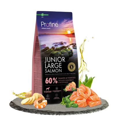 Корм сухий Profine Junior Large Salmon and Potatoes для цуценят та юніорів великих порід, з лососем та картоплею, 12 кг: додаткове фото 2