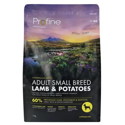 Сухий корм Profine Adult Small для собак малих порід, з ягням та картоплею, 2 кг: додаткове фото 2