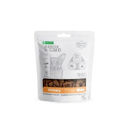 Ласощі з птицею для дорослих котів Superior Care with Poultry Adult Urinary cat, 75 г
