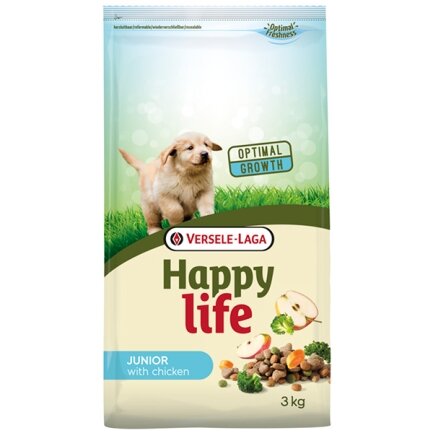 Happy Life Junior with Chicken ХЕППІ ЛАЙФ ДЖУНІОР сухий преміум корм для цуценят всіх порід 3 кг