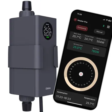 Нагрівач зовнішній Chihiros Heater Pro 16/22мм, 10-1000W з керуванням через додаток: додаткове фото 2