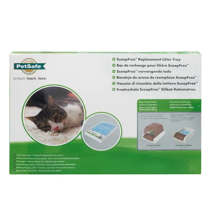 PetSafe ScoopFree Blue Crystal ПЕТСЕЙФ СКУПФРІ БЛУ КРИСТАЛ піддон з наповнювачем для котячого туалету