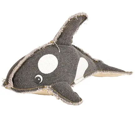 Flamingo Canvas Dolphin ФЛАМІНГО ДЕЛЬФІН м’яка іграшка з пищалкою для собак 12х14х25 см