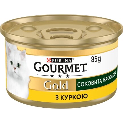 Вологий корм GOURMET Gold &quot;Соковита насолода&quot; для дорослих котів з куркою 85 г