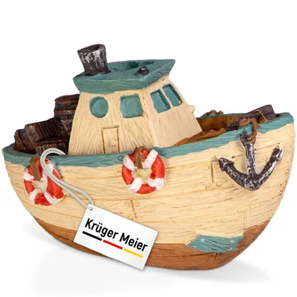 Декорація рибальський човен Kruger Meier Fishing Boat 11x6.5x7.5см (1288): додаткове фото 4