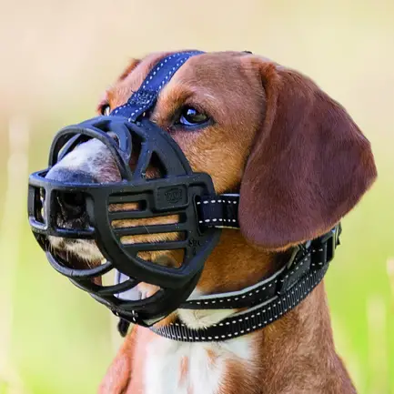 Намордник Trixie Muzzle Flex для собак, силіконовий, S (чорний): додаткове фото 5