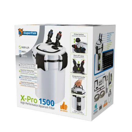 Зовнішній фільтр SUPERFISH X PRO 1500 - 400L (N7031405): додаткове фото 2