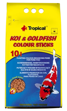 Сухий корм Tropical Koi & Goldfish Colour Sticks для ставкових риб, 800 г (палички)