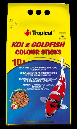 Сухий корм Tropical Koi &amp; Goldfish Colour Sticks для ставкових риб, 800 г (палички)