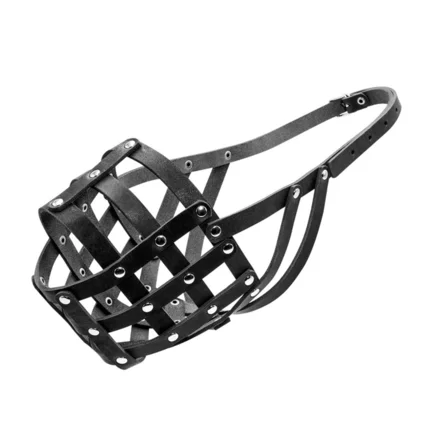Намордник м'який "CoLLaR" №5 (кавказька вівчарка, московська сторожова, ньюфаундленд) чорний: додаткове фото 2
