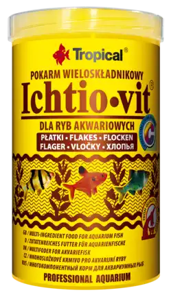 Сухий корм Tropical Ichtio-Vit для всіх акваріумних риб, 20 г (пластівці)