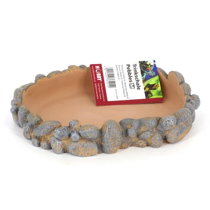 Поїлка для рептилій Hobby Drinking bowl Pebbles M 21x16x3,5см (36401): додаткове фото 5