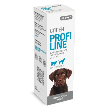 Спрей ProVet Profiline для котів та собак, 30 мл (інсектоакарицид): додаткове фото 2
