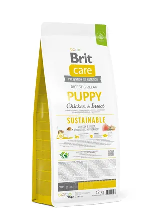 Сухий корм Brit Care Dog Sustainable Puppy для цуценят, з куркою та комахами, 12 кг: додаткове фото 3