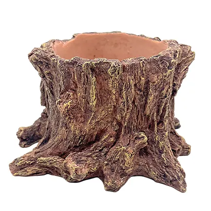 Декорація Hobby Wildwood Stump 15×14,5×9 см - декоративний пень, поїлка, горщик для тераріуму (40849): додаткове фото 5