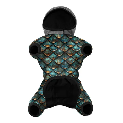 Комбінезон для собак WAUDOG Clothes малюнок "Луска", L55, В 77-79 см, С 47-50 см: додаткове фото 3