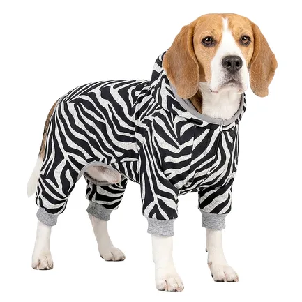 Комбінезон для собак WAUDOG Clothes малюнок "Зебра", софтшелл, S35, B 48-53 см, С 30-35 см: додаткове фото 3
